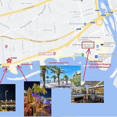 Apartmán Seaside Pool And Tennis Nice